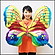 エアPOPバルーン[ポップバルーン]　カラフル蝶々　78cm
