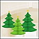 吊下げデコレーション　 クリスマスツリーハニーカム3個セット